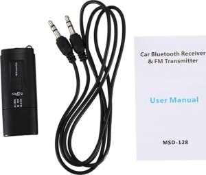 Adapter bluetooth SwiatKabli odbiornik Bluetooth jack 3,5mm AUX transmiter FM mikrofon 7