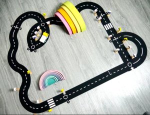 WaytoPlay Droga do układania gumowa 64 el. tor samochodowy 2