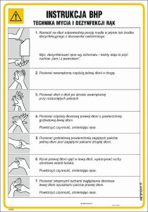 Mój dom Instrukcja Techniki Mycia I Dezynfekcji Rąk Pcv - Tablica Pcv Libres Polska Sp Iaa22_245X350_Hn 5904937345638 1