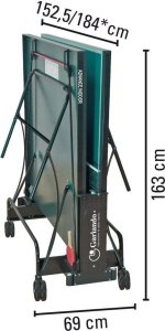 Stół do tenisa stołowego Cornilleau Stół do tenisa Advance Indoor Garlando zielony 9