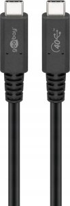 Kabel USB Goobay Goobay USB-C cable USB 4.0 generation 3x2 (black, 1 meter) 1