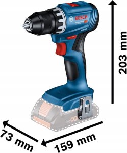 Wiertarka Bosch Bosch Cordless Drill GSR 18V-45 Professional, 18V (blue/black, 2x Li-Ion battery 2.0Ah, in L-BOXX) 4