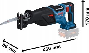 Bosch Bosch Cordless saber saw BITURBO GSA 18V-28 Professional solo (blue/black, without battery and charger, in L-BOXX) 4