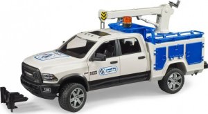 Bruder Bruder RAM 2500 service truck with crane and rotating beacon, model vehicle 1