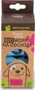 Zolux STARCHBAG Kompostowalne BIOworki na odchody 8 rolek x 15 szt., kol. błękitny 1