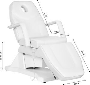 Activeshop Fotel fotel kosmetyczny elektryczny Soft 1 siln. biały 7