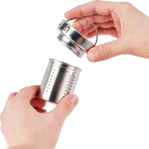 Emsa Emsa Tea Mug thermal tea mug 0.4 liters (blue/transparent, glass, screw cap) 10