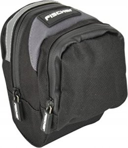 Fischer FISCHER bicycle saddle bag, bicycle basket/bag (black/grey) 1