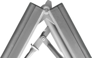 Saska Garden ŁAWKA CATERINGOWA SKŁADANA 183X28X43CM SZARA 9