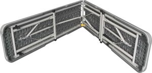 Saska Garden ŁAWKA CATERINGOWA SKŁADANA 183X28X43CM SZARA 10