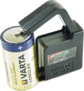 DPM TESTER DO BATERII AA AAA C D 9V R3 R6 R14 R20 6F22 2
