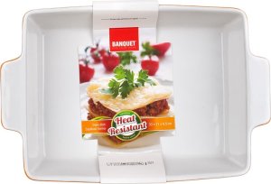 Hit MISA NACZYNIE CERAMICZNE DO ZAPIEKANIA 33x21 cm ORANGE BANQUET 2