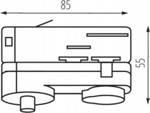 Kanlux Adapter TEAR N PADAPTOR-B czarny 33267 2