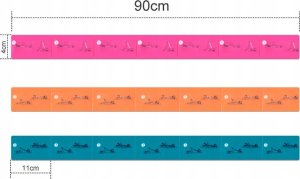 Guma, taśma do Yogi Joga / Różowa 8