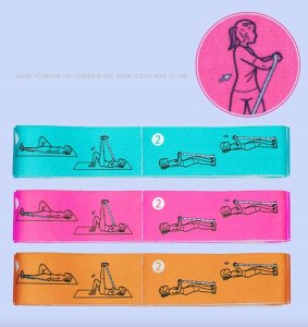 Guma, taśma do Yogi Joga / Różowa 9