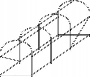 Funfit Szklarnia Ogrodowa Poliwęglanowa 250 cm x 190 cm x 195 cm - 4,75 m2 5