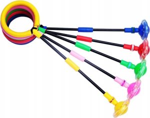 Hedo Hula hop skakanka na nogę składana dla dzieci z Diodami LED, żółta 2