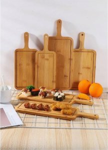 Deska do krojenia Ham-Stake Drewniana deska do pizzy - prostokątna, mała 6