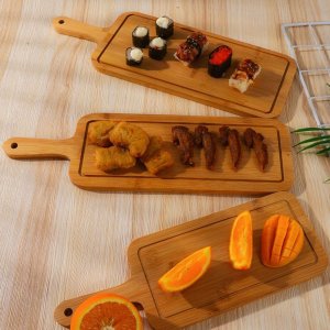 Deska do krojenia Ham-Stake Drewniana deska do pizzy - prostokątna, mała 7