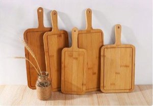 Deska do krojenia Ham-Stake Drewniana deska do pizzy - prostokątna, mała 8