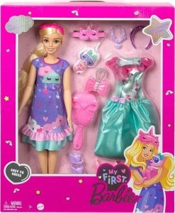 Lalka Barbie Mattel Moja pierwsza Barbie HMM66 1