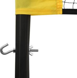 vidaXL vidaXL Siatka do badmintona, żółto-czarna, 600x155 cm, polietylen 5