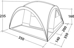 Namiot turystyczny Easy Camp Easy Camp Dome Tent Camp Shelter (grey, model 2023) 2