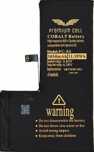 Bateria Vega BATERIA PREMIUM CELL COBALT IPHONE XS 3050MAH 600+ CYCLES> 4