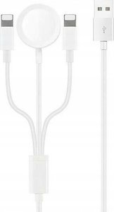Ładowarka Vega ŁADOWARKA INDUKCYJNA IPHONE USB APPLE WATCH CABLE 3W1 APPX> 2