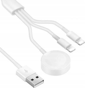 Ładowarka Vega ŁADOWARKA INDUKCYJNA IPHONE USB APPLE WATCH CABLE 3W1 APPX> 3