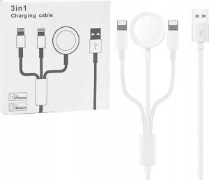 Ładowarka Vega ŁADOWARKA INDUKCYJNA IPHONE USB APPLE WATCH CABLE 3W1 APPX> 5