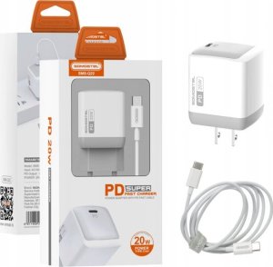 Ładowarka Vega ŁADOWARKA SIECIOWA  20W + KABEL PD IPHONE BIAŁA SOMOSTEL POWER DELIVERY SMS-Q22 PD> 6