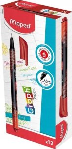 Maped Cienkopis Graph Peps deco czerwony (12szt) MAPED 4