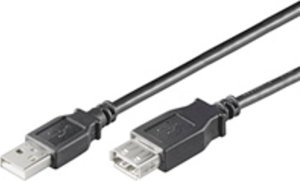 Kabel USB Goobay Goobay USB Ext AA 300 HiSpeed Black 3m kabel USB USB A Czarny 1