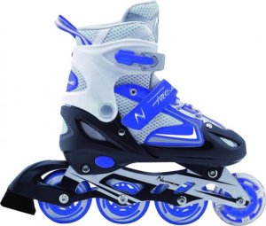 Rolki Nils Extreme Fireweheel rekreacyjne regulowane niebieskie r. 34-37 1