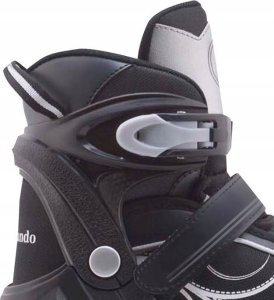 Rolki Nils Extreme Firewheel Pro rekreacyjne regulowane czarne r. 34-37 2