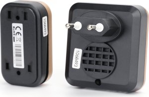 Orno Bezprzewodowy dzwonek do drzwi AC z własnym zasilaniem - czarno złoty, AIGOSTAR 3