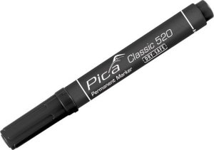 Pica-Marker Pica Permanent Marker 1-4mm, Round Tip, black, Retail Pack. 2