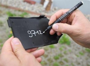 Pica-Marker Pica Permanent Marker INSTANT white, Bullet Tip, 1-2mm Retail 3