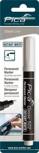 Pica-Marker Pica Permanent Marker INSTANT white, Bullet Tip,  1-4mm Retail 1