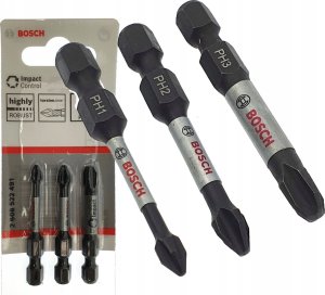 Bosch ZESTAW BITOW IMPACT CONTROL 3 SZT. 50MM / PH1, PH2, PH3 / BOSCH 7