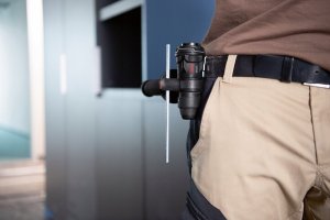 Wiertarko-wkrętarka Bosch Bosch FlexiClick hammer drill attachment GFA 12-H Professional, drill chuck (black, for cordless screwdriver GSR 12V-15 FC / -35 FC) 12