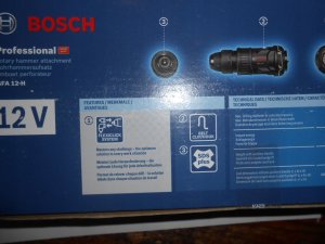 Wiertarko-wkrętarka Bosch Bosch FlexiClick hammer drill attachment GFA 12-H Professional, drill chuck (black, for cordless screwdriver GSR 12V-15 FC / -35 FC) 2