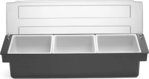 Royal Catering Pojemnik barmański organizer na dodatki do drinków koktajli - 3 wkłady Pojemnik barmański organizer na dodatki do drinków koktajli - 3 wkłady 2