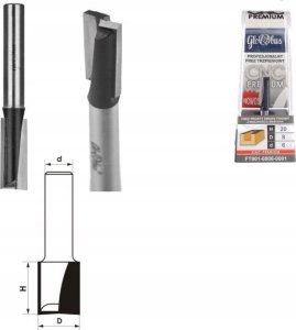 Globus FREZ TRZPIENIOWY CNC PREMIUM PROSTY DWUPŁYTKOWY D=16xH=35/d=12 GLOBUS WAPIENICA 1