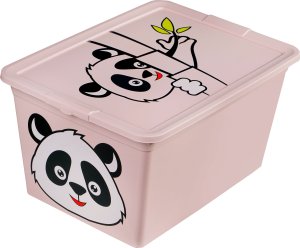 Branq BRANQ - Pojemnik na zabawki - Animal - Panda - różowy - 30 L 1