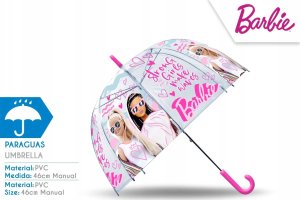 Kids Euroswan Parasolka przezroczysta automatyczna 48cm Barbie BB00011 Kids Euroswan 1