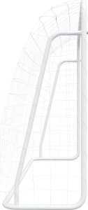 vidaXL vidaXL Bramka piłkarska z siatką, biała, 214x75x152 cm 4