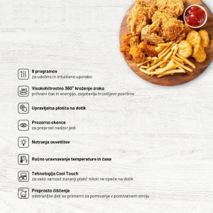 Frytkownica beztłuszczowa Lauben Lauben Hot Air Fryer 4000BC 2