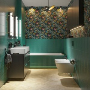 Syfon Tycner Syfon wannowy klik-klak przelew mosiądz czarny mat 4